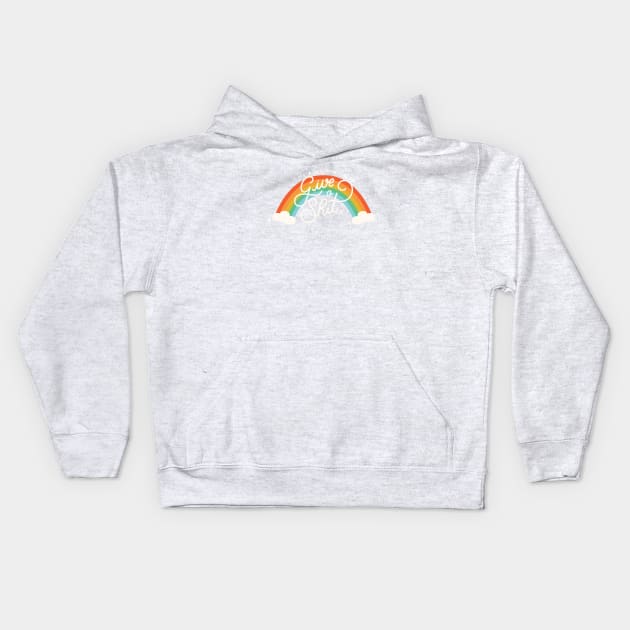 It's A Beautiful Day To Give A Shit Kids Hoodie by LoverlyPrints